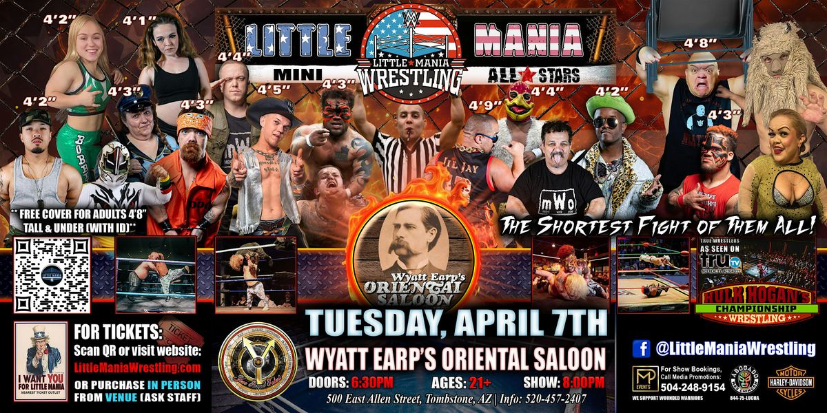 Tombstone, AZ - Little Mania Mini Wrestling @ Wyatt Earp's Oriental Saloon