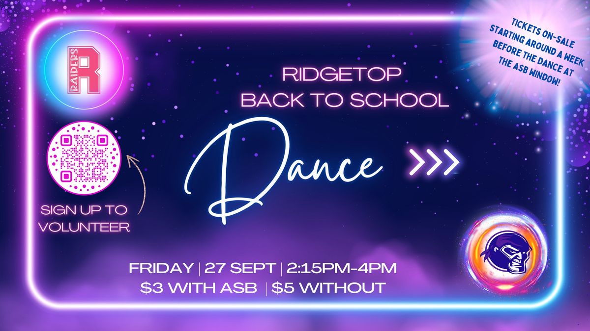 Back to School Dance