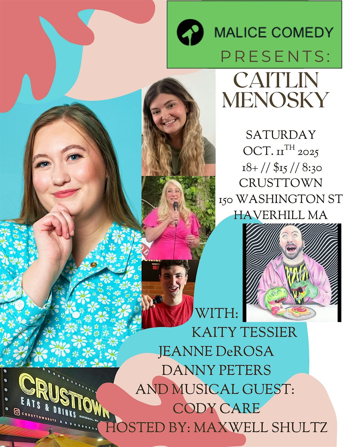 Caitlin Menosky LIVE comedy at Crusttown