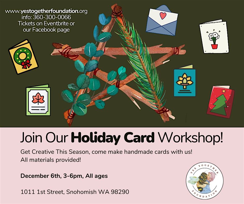 Holiday card making workshop