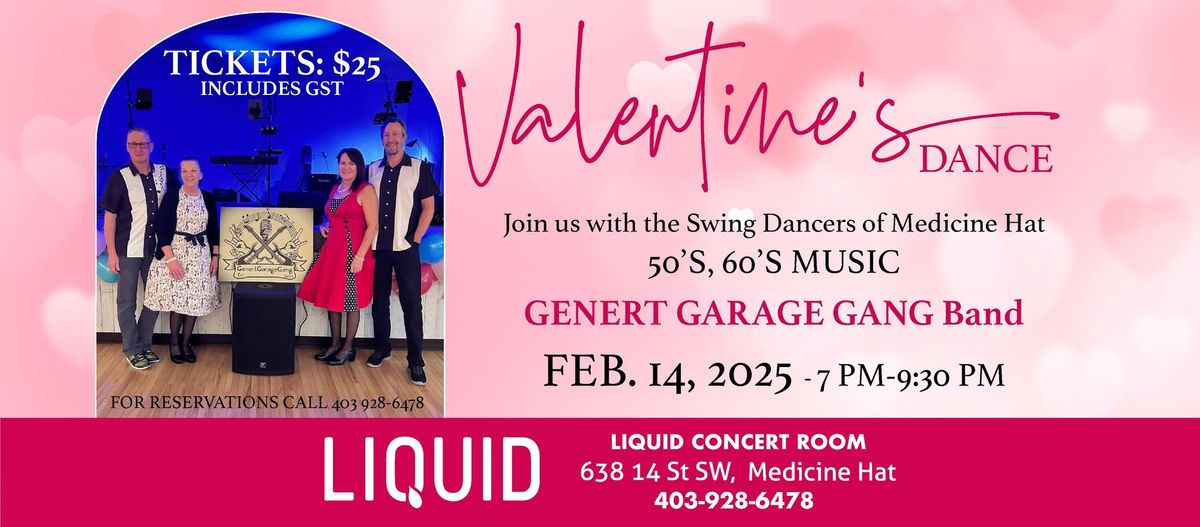 Valentine's Day Dance with Music from the 50's &60's 