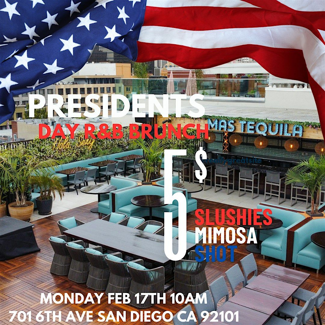 PRESIDENTS DAY RNB BRUNCH SUNDAY $5 MIMOSAS