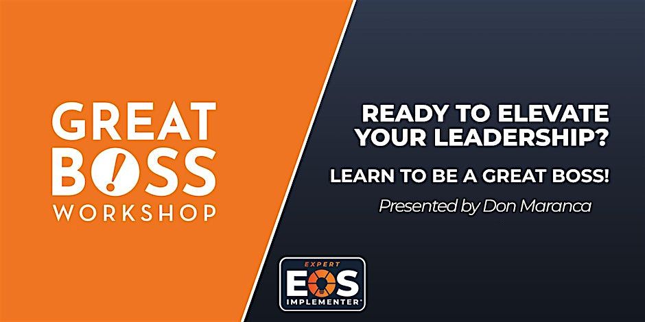 Great Boss Workshop - Virtual