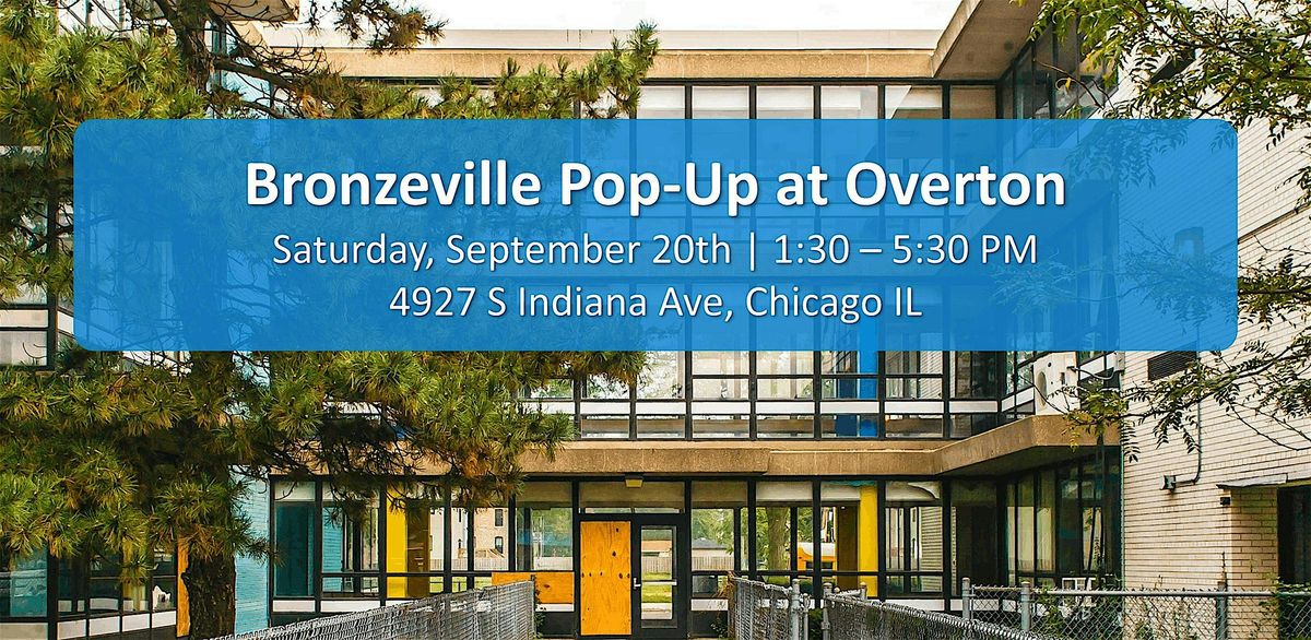 Bronzeville Pop-Up at Overton | Strong Towns Chicago