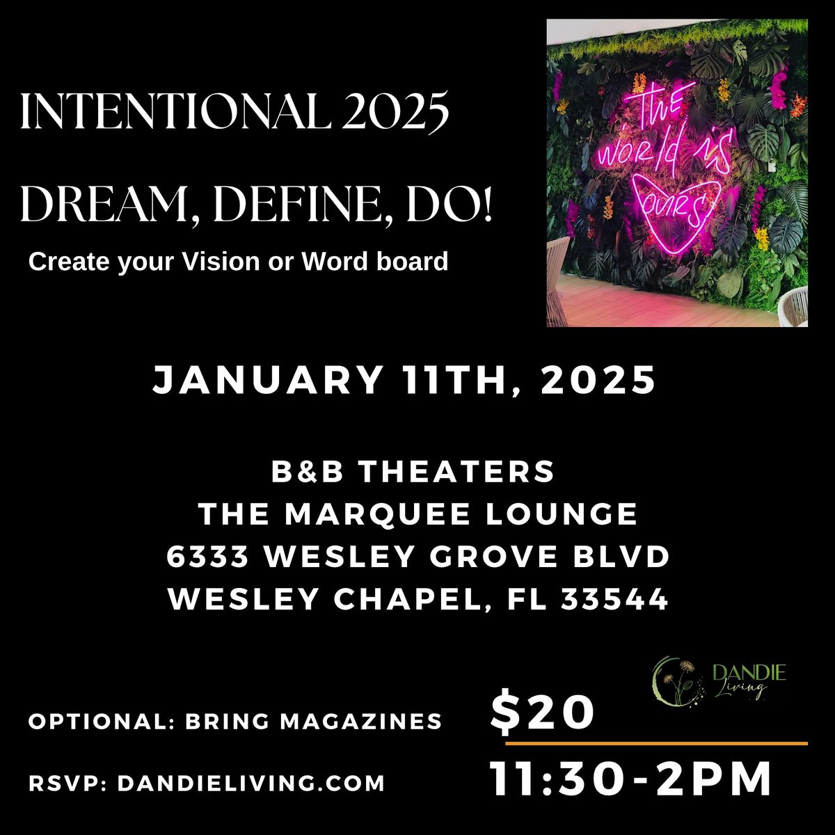 Dream, Define, DO - Vision Board Experience!