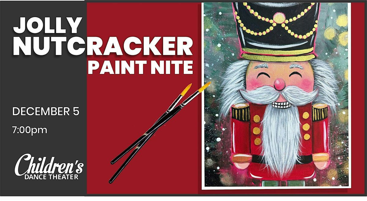 Paint Night - Jolly Nutcracker canvas