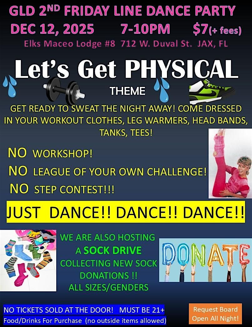 GLD 2ND FRIDAY LINE DANCE PARTY DEC 2025