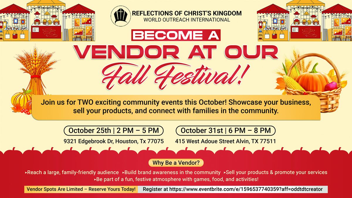 Fall Festivals at The ROCK - Vendors