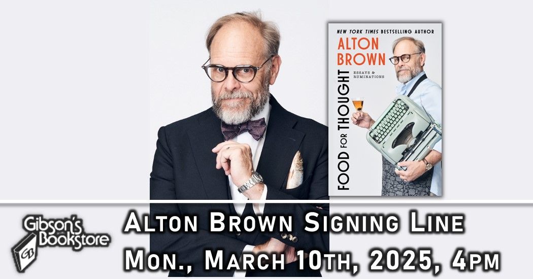 Alton Brown signing line!