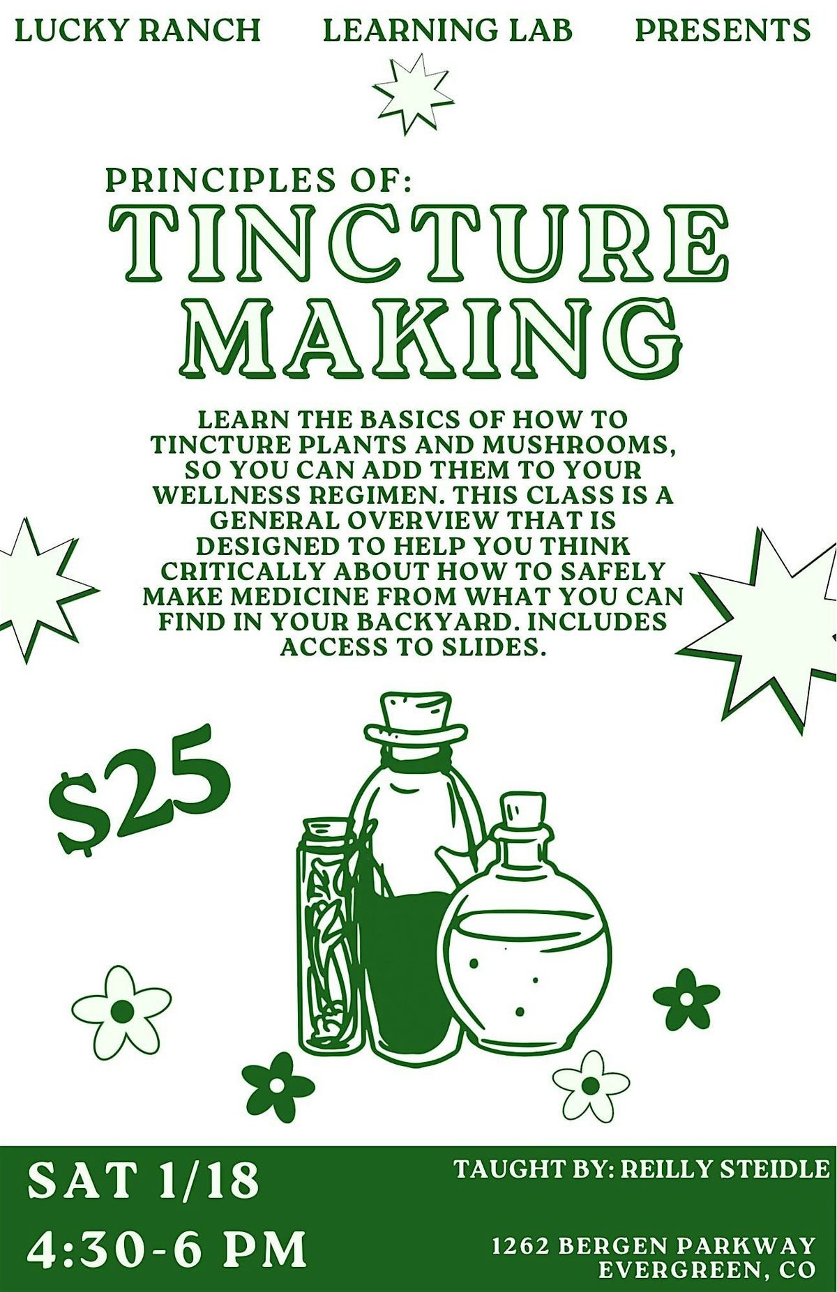 1\/19 Principles of Tincture Making