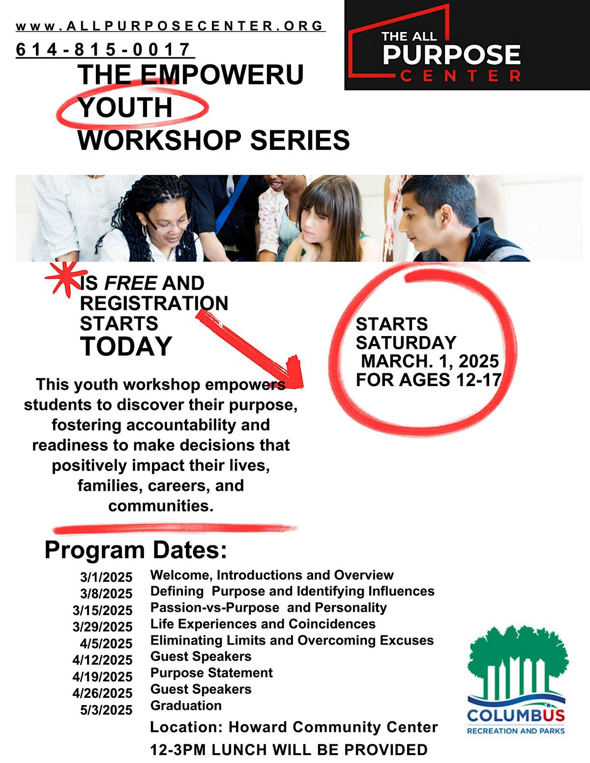 The EmpowerU  Youth  Workshop Series