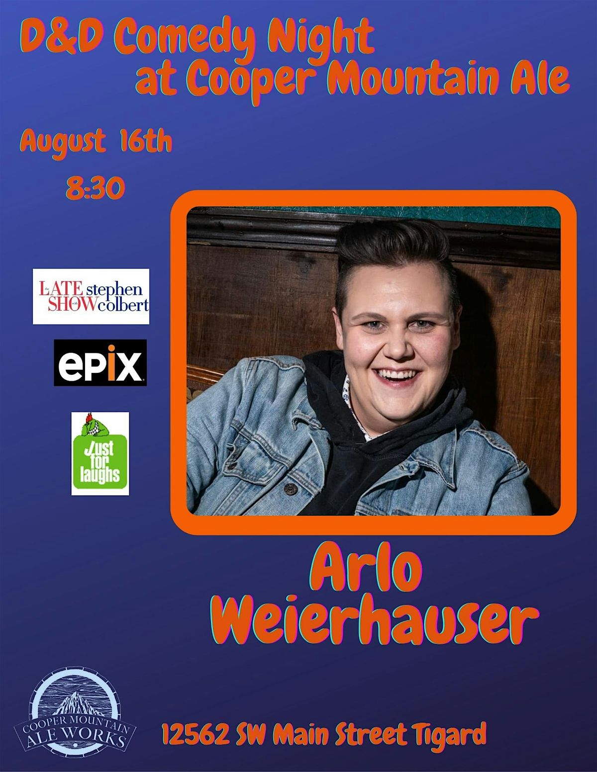 D&D Comedy Night at Cooper Mountain:   Arlo Weierhauser