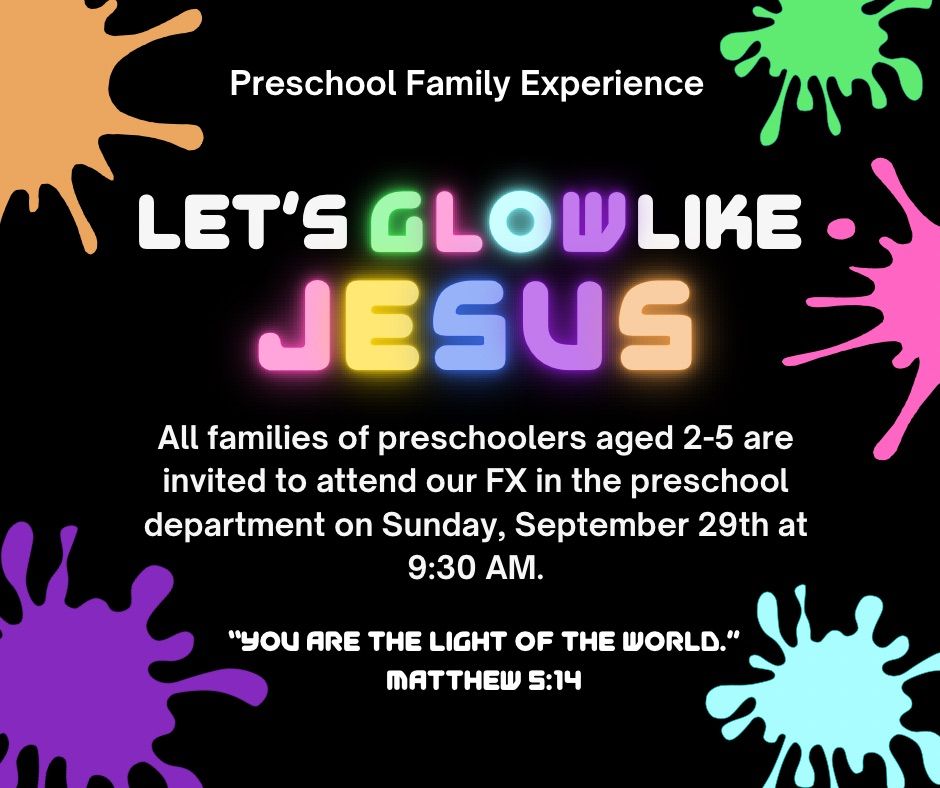 Let\u2019s Glow Like Jesus FX Party