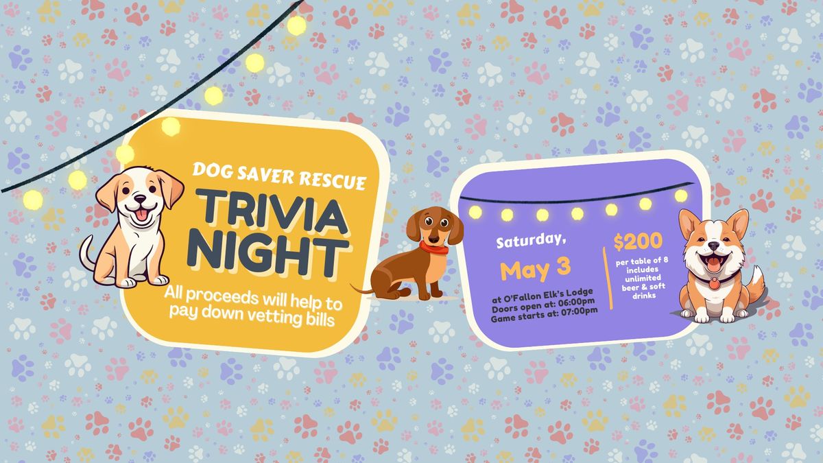 Dog Saver Trivia Night 2025