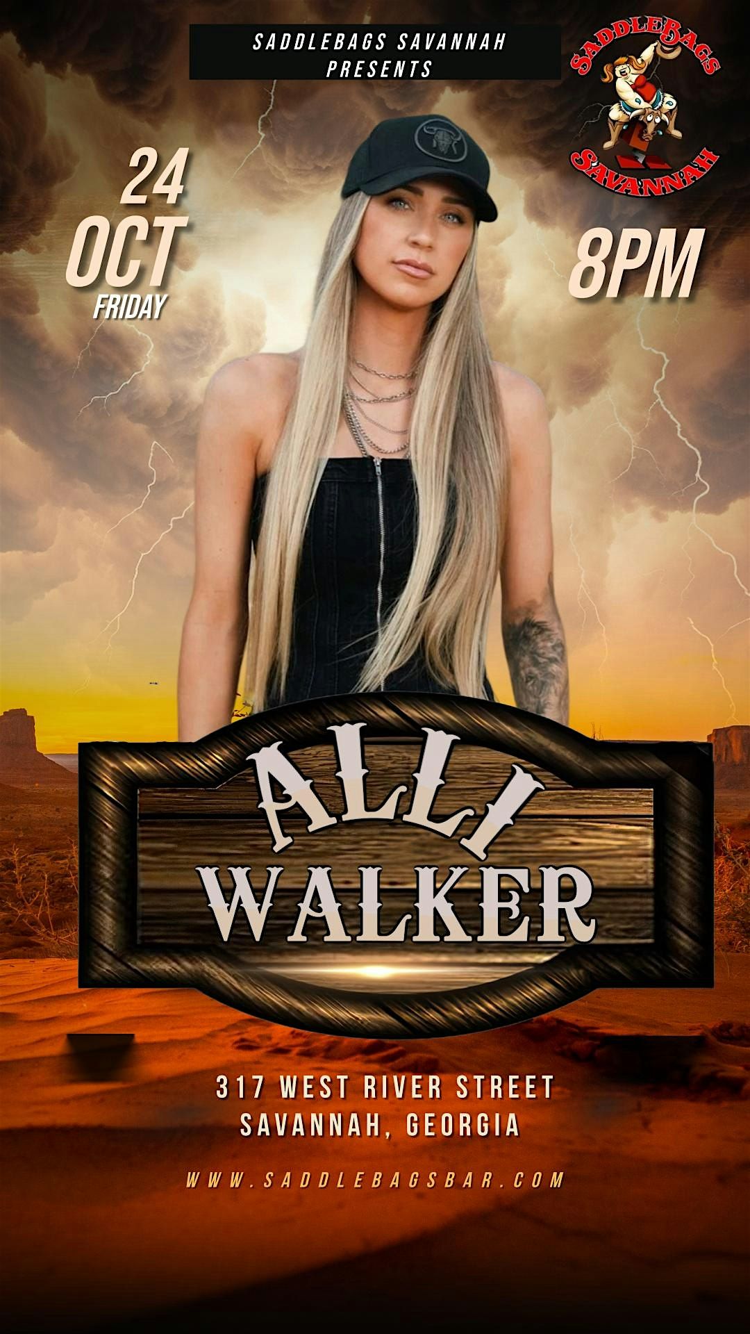 Alli Walker at Saddlebags Savannah (October 24, 2025)