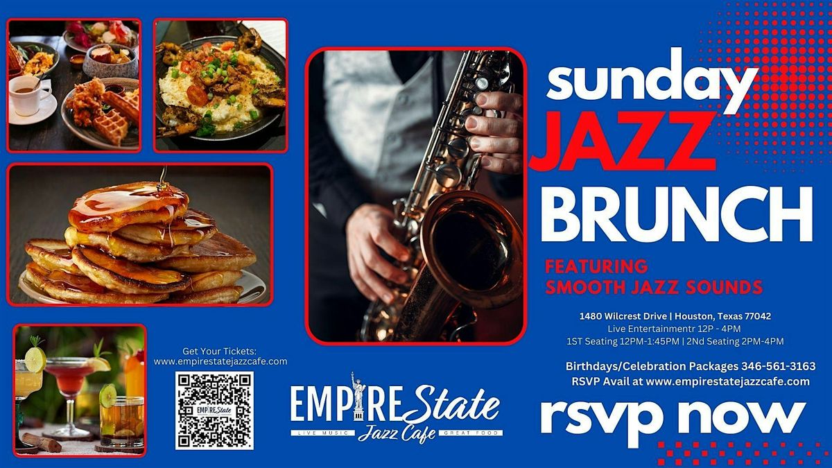 10\/19 - Sunday Jazz Brunch with Smooth Jazz (2 PM Seating)
