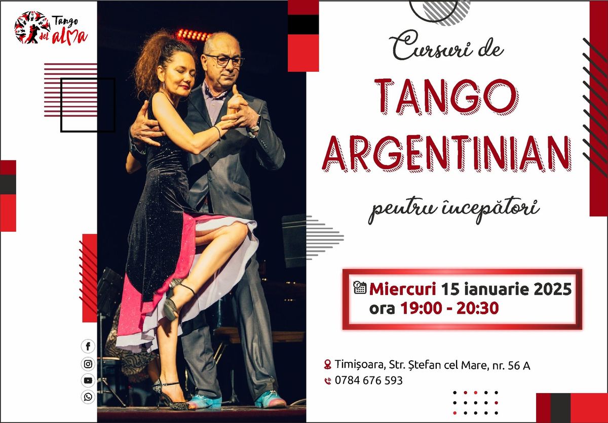 Curs nou de ini\u021biere \u00een TANGO argentinian | 15 ianuarie 2025