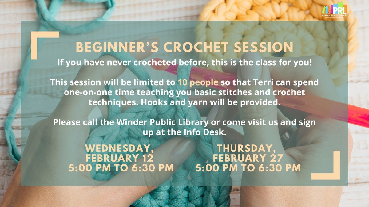 Beginner's Crochet for Adults!