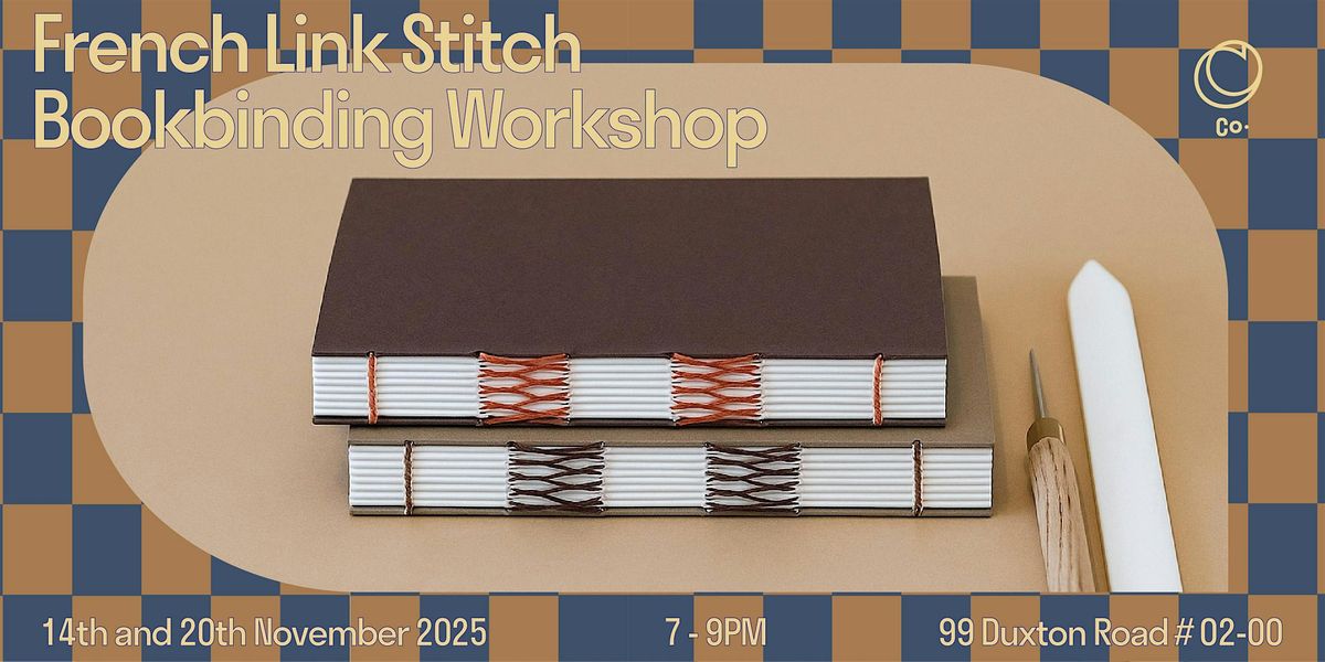 French Link Stitch Bookbinding Workshop