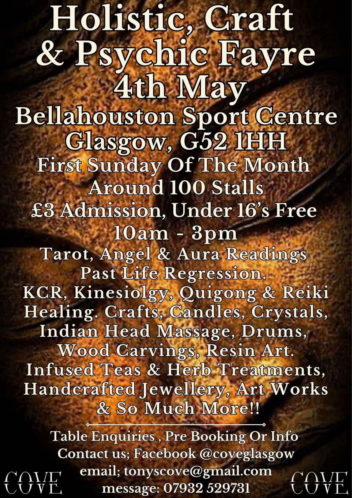 HOLISTIC, CRAFT & PSYCHIC FAYRE - 4TH MAY 2025