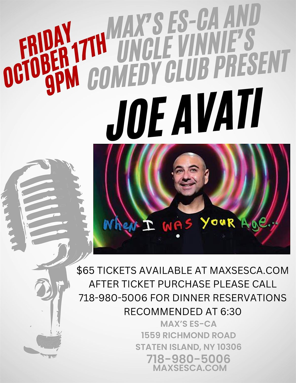 Joe Avati - Comedy Night