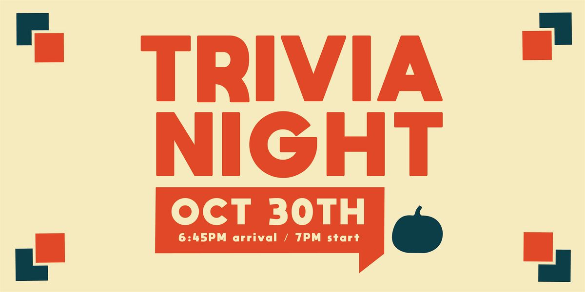 Thursday Night Trivia - Halloween Edition