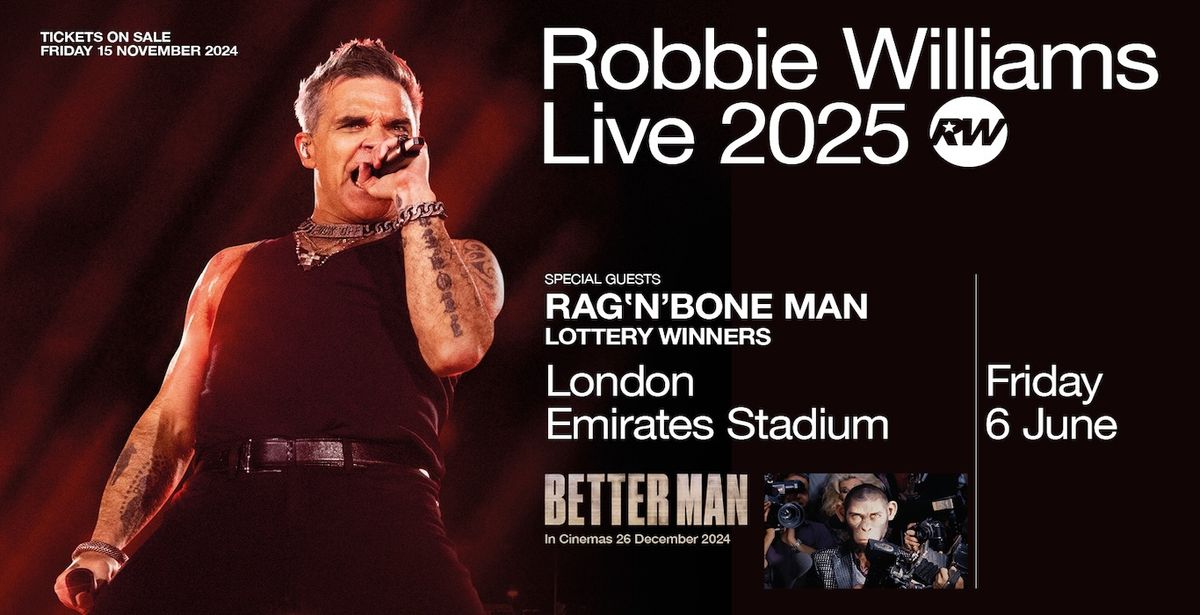 Robbie Williams London Tickets