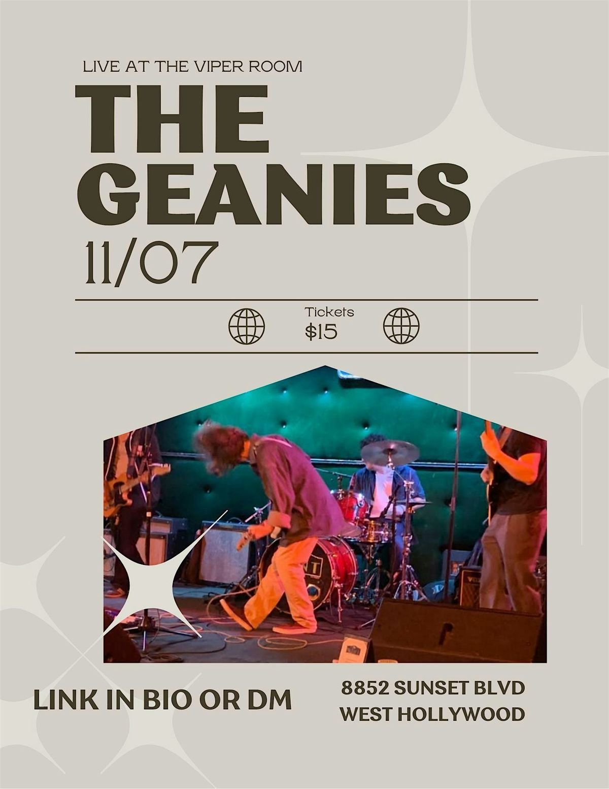 Geanies live at the Viper Room