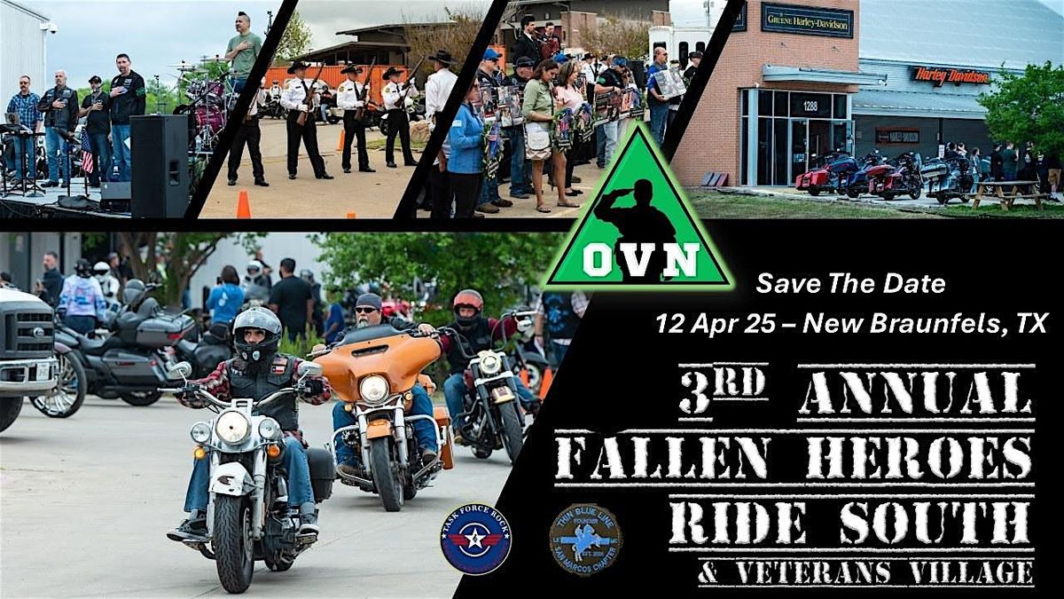 3rd Annual Fallen Heroes Ride South & Veterans & LE Outreach Event