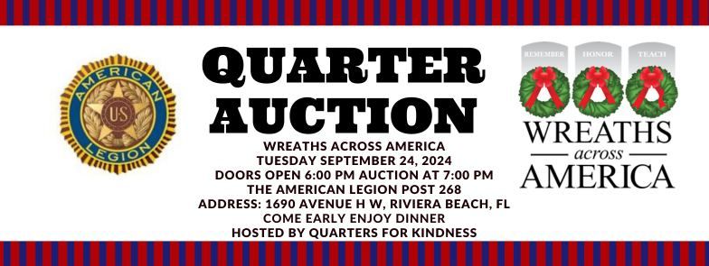 Quarter Auction for Wreaths Across America 