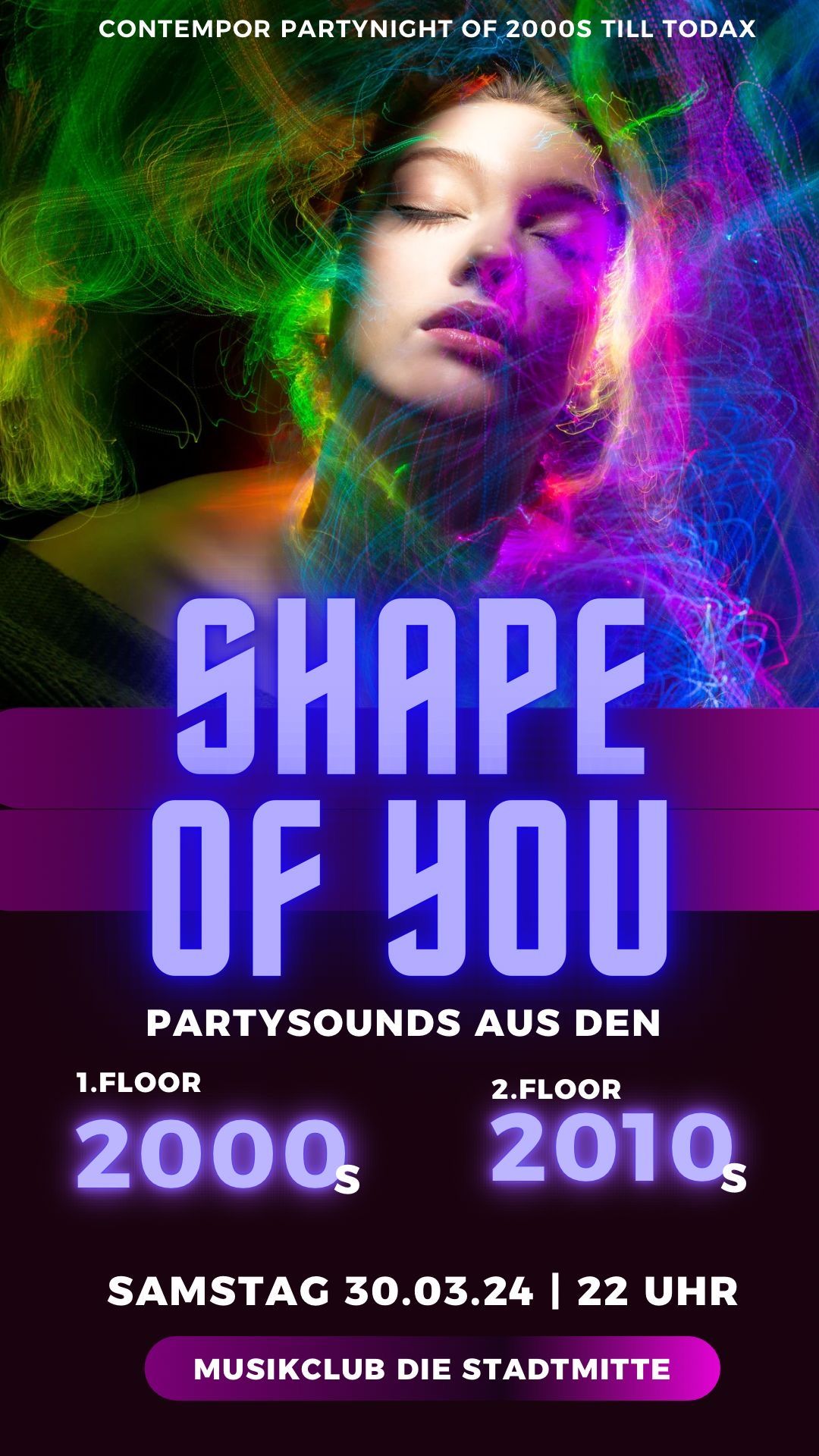 SHAPE OF YOU \u2013 die beste 2000er vs. 2010er Party im The L\u00e4nd