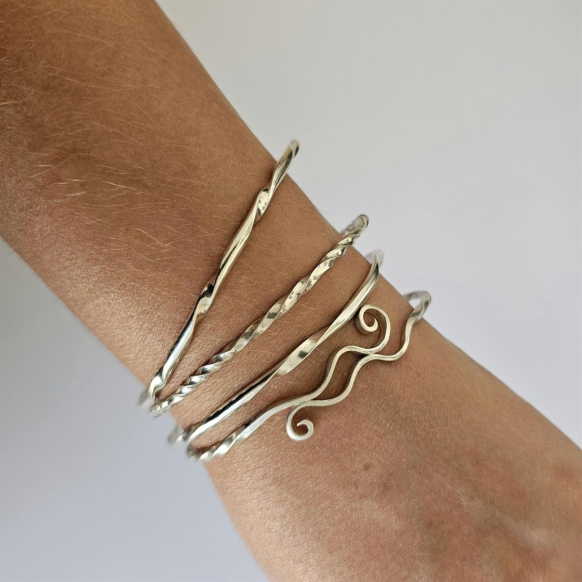 Make Three Silver Stacking Bangles Workshop