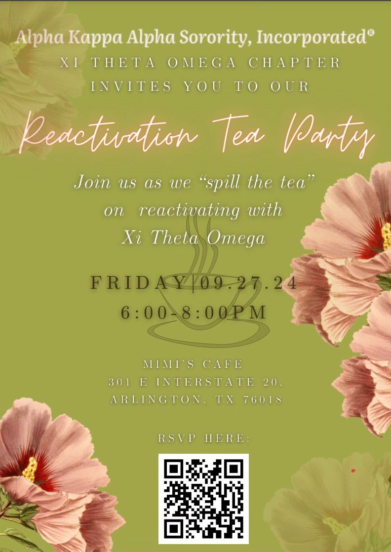 Reactivation Tea Party