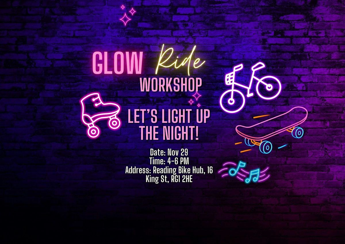 Reading Bike Hub Light Up your Bike Workshop for the Kidical Mass Glow Ride