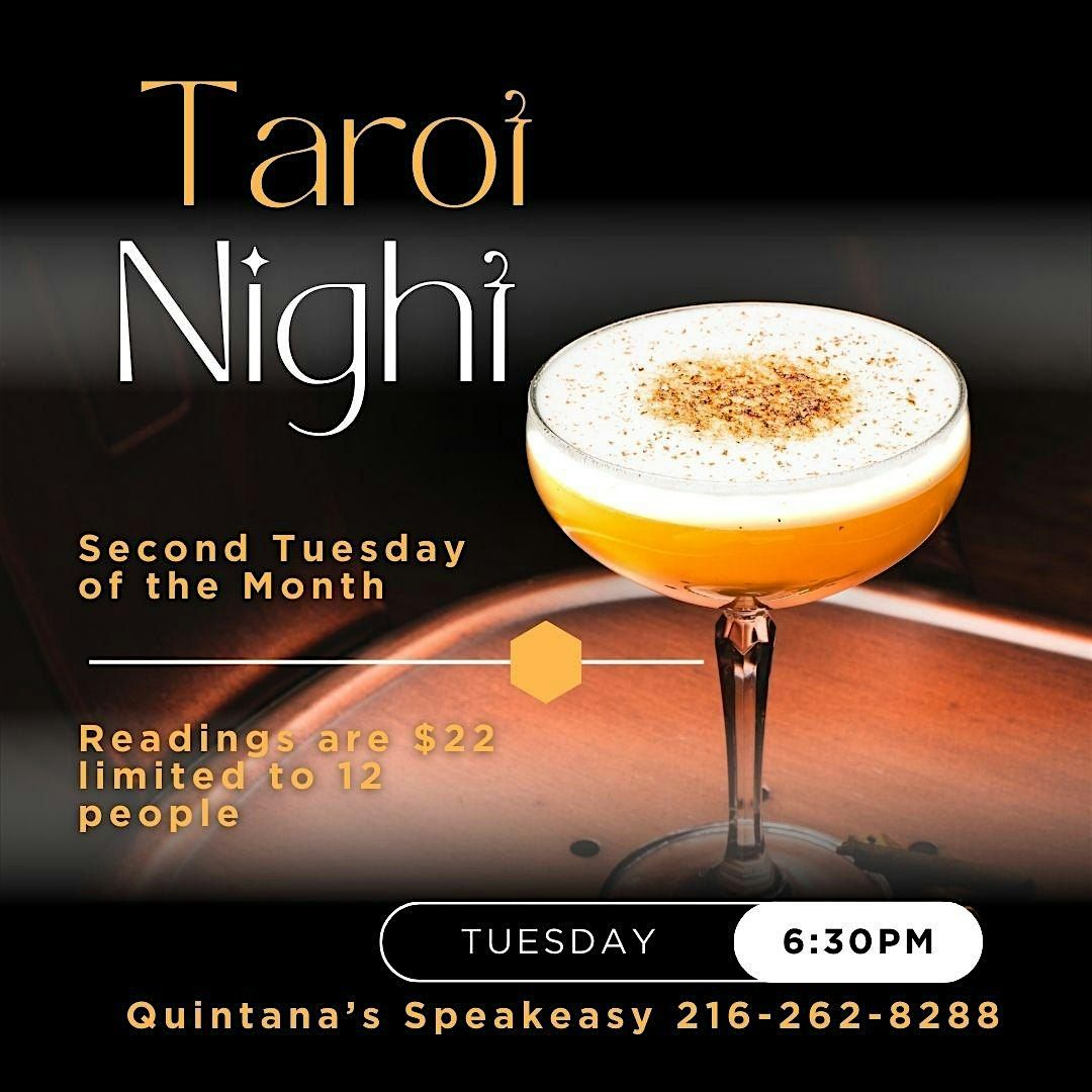 Tarot Card Reading in The Speakeasy at Quintana's 7:30pm-8:30pm