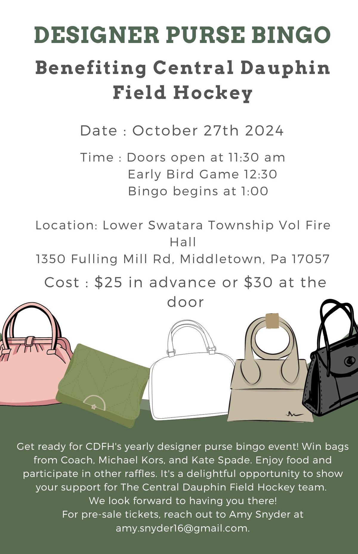 5th Annual Purse Bingo