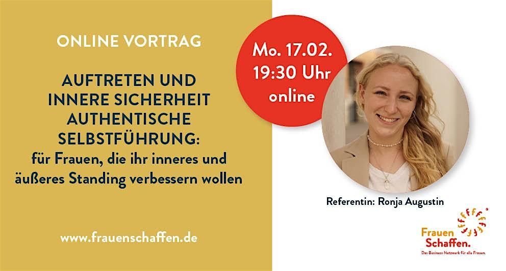 Auftreten und Innere Sicherheit - authentische Selbstf\u00fchrung online