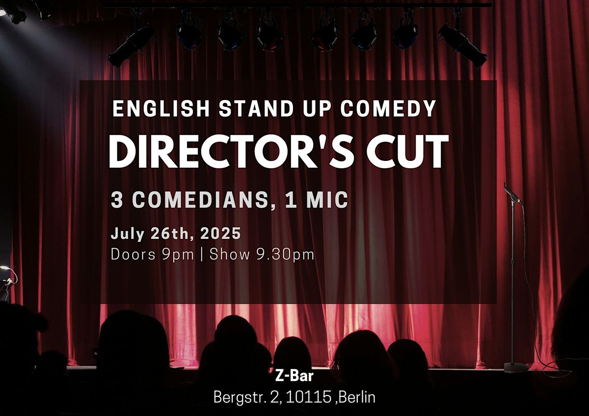 English Stand Up Comedy in Mitte - Director's Cut XXXVII (FREE SHOTs)