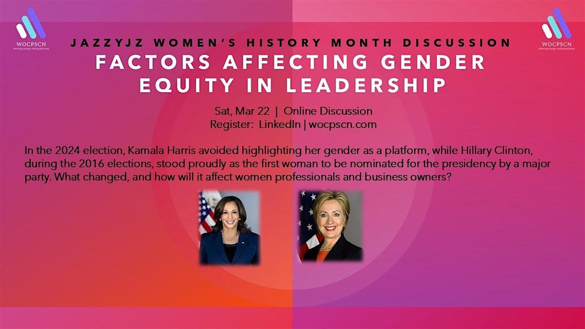 5th Annual International Women's History Month Discussion Factors Affecting