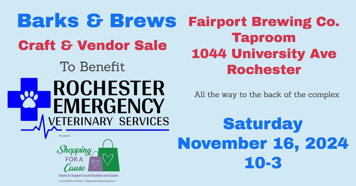 Barks & Brews at Fairport Brewing Co