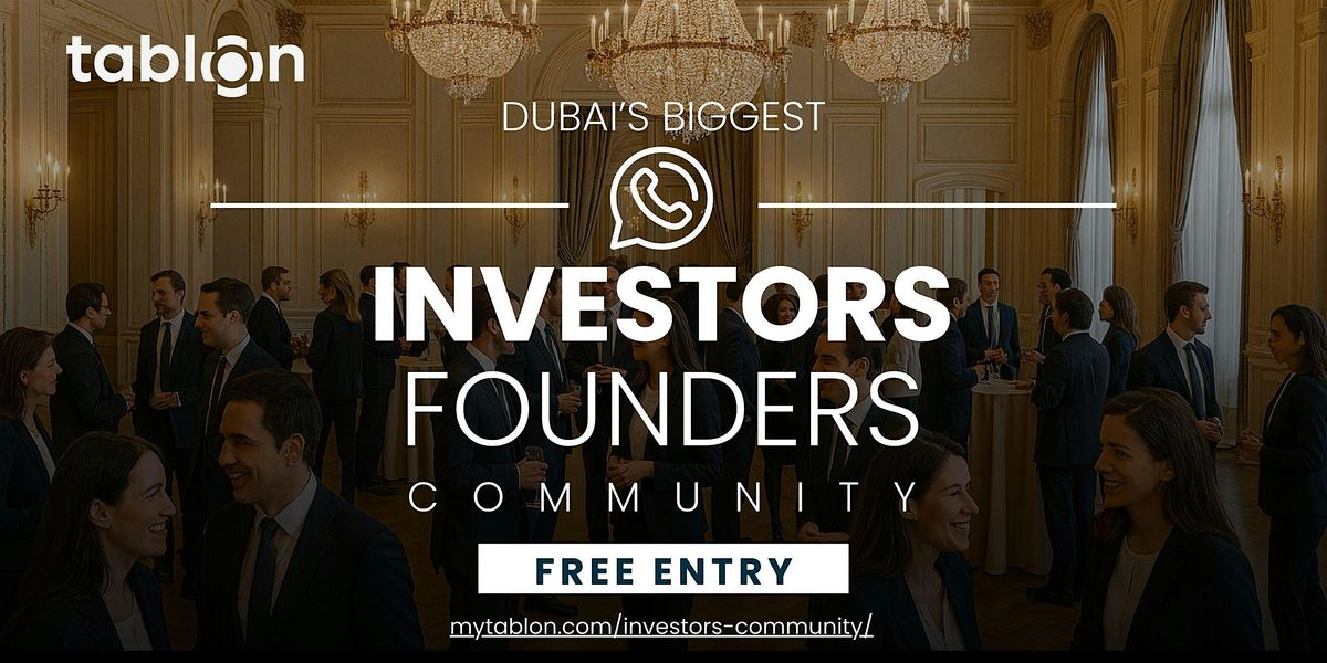 Join Biggest Community | Investors Founders | Islamabad
