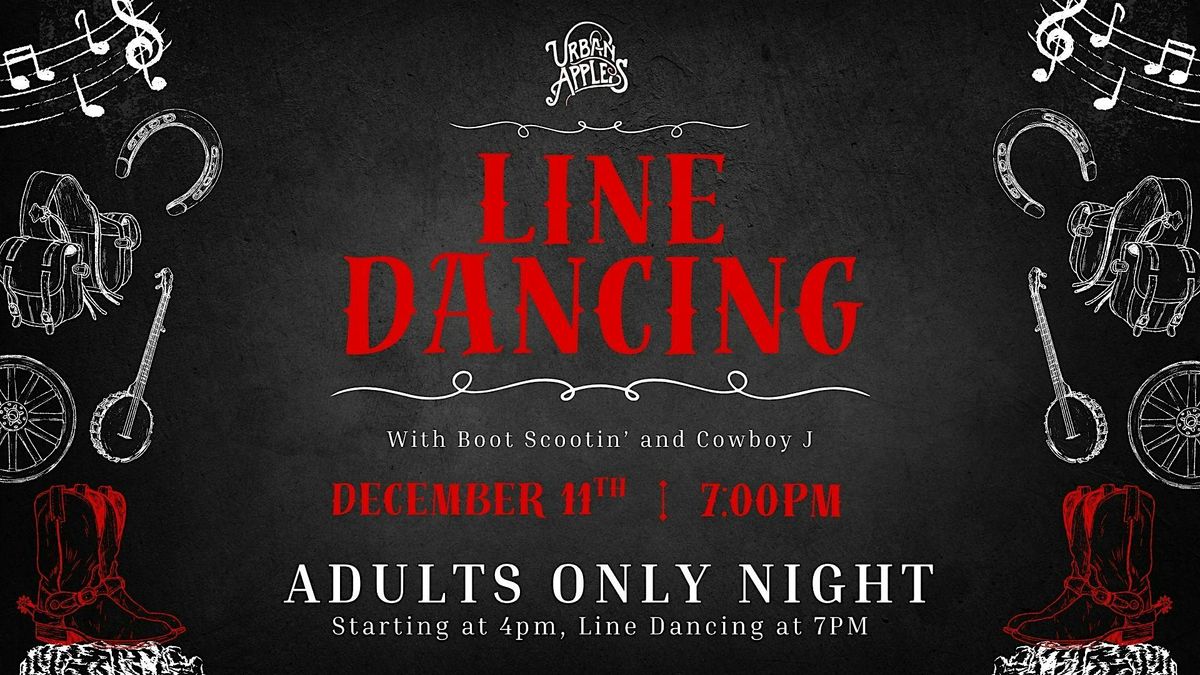 December Line Dancing at Urban Apples (21+)