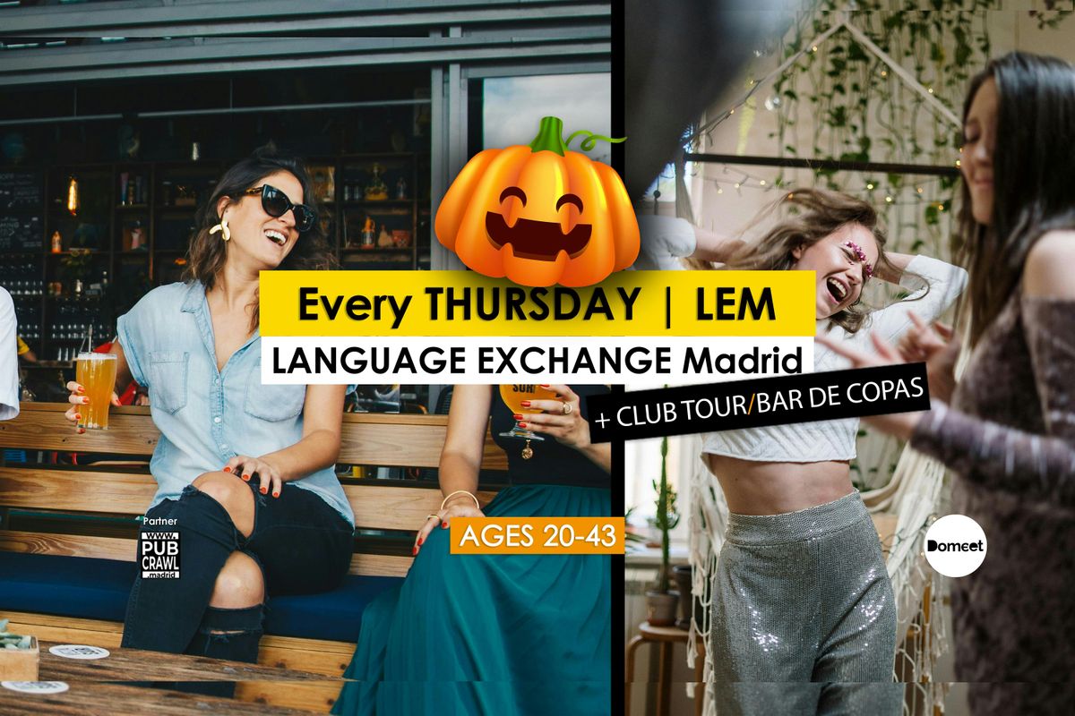 Language Exchange SPECIAL HALLOWEEN + Tour Clubs