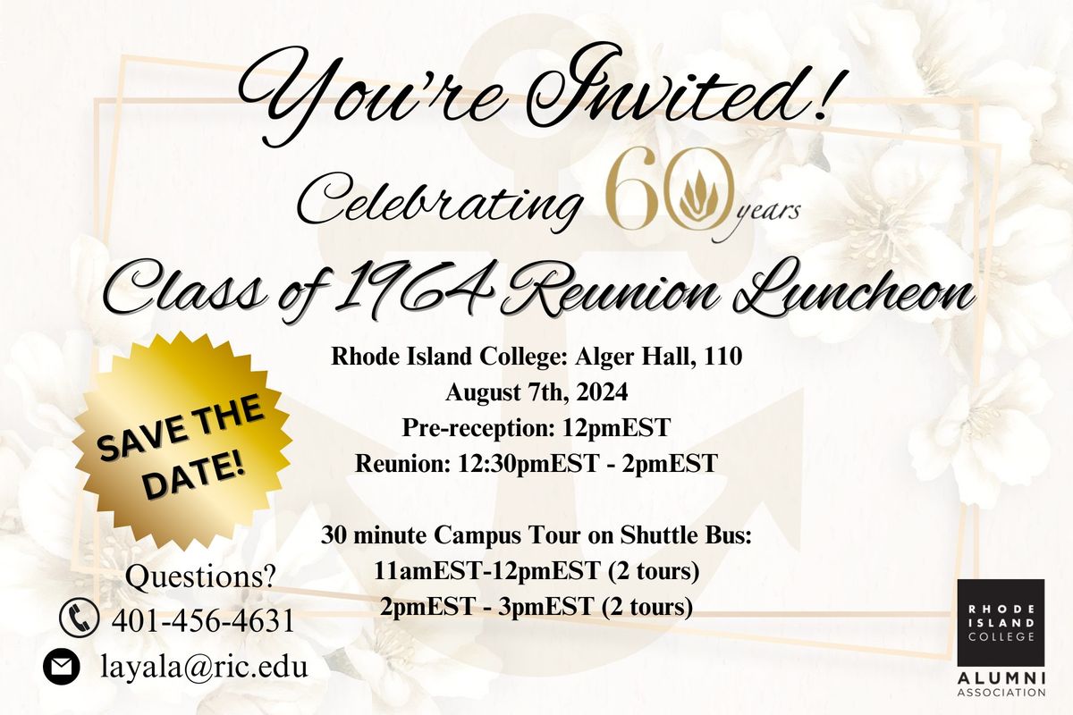 Class of 1964, 60th Reunion Celebration