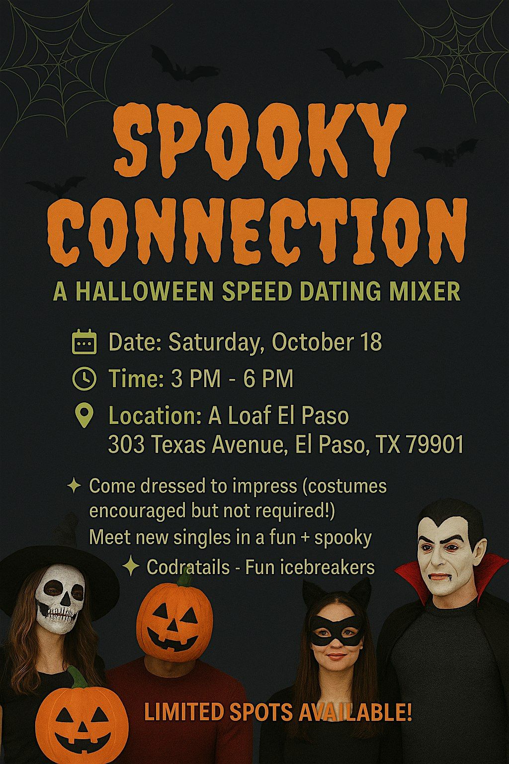 Spooky Connections: A Halloween Speed Dating Mixer