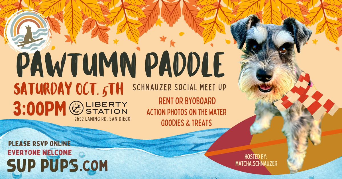 Pawtumn Paddle Schnauzer Social