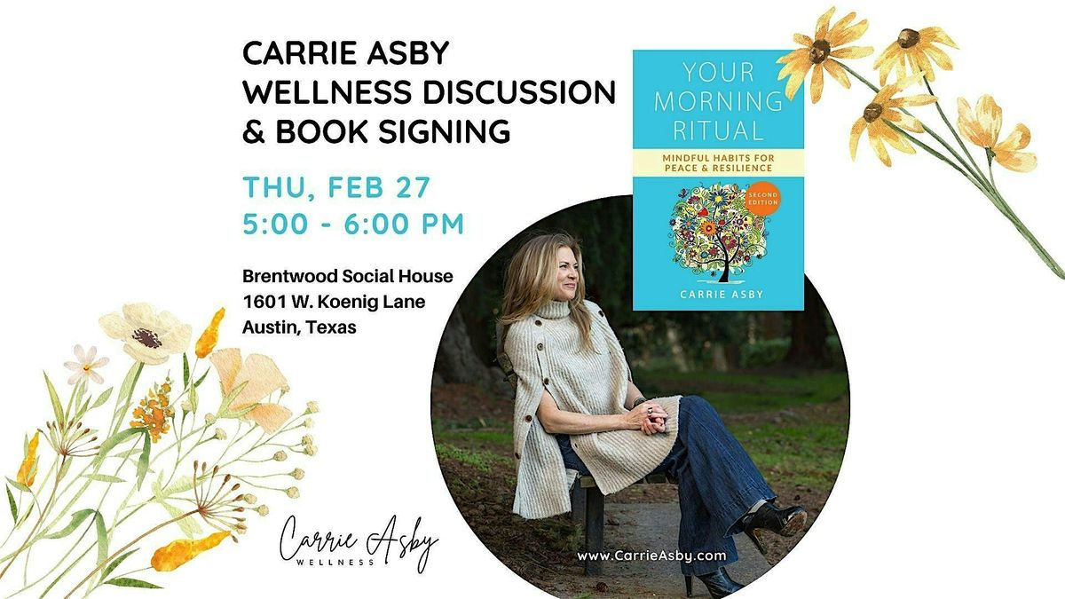 Wellness Discussion & Book Signing, Your Morning Ritual