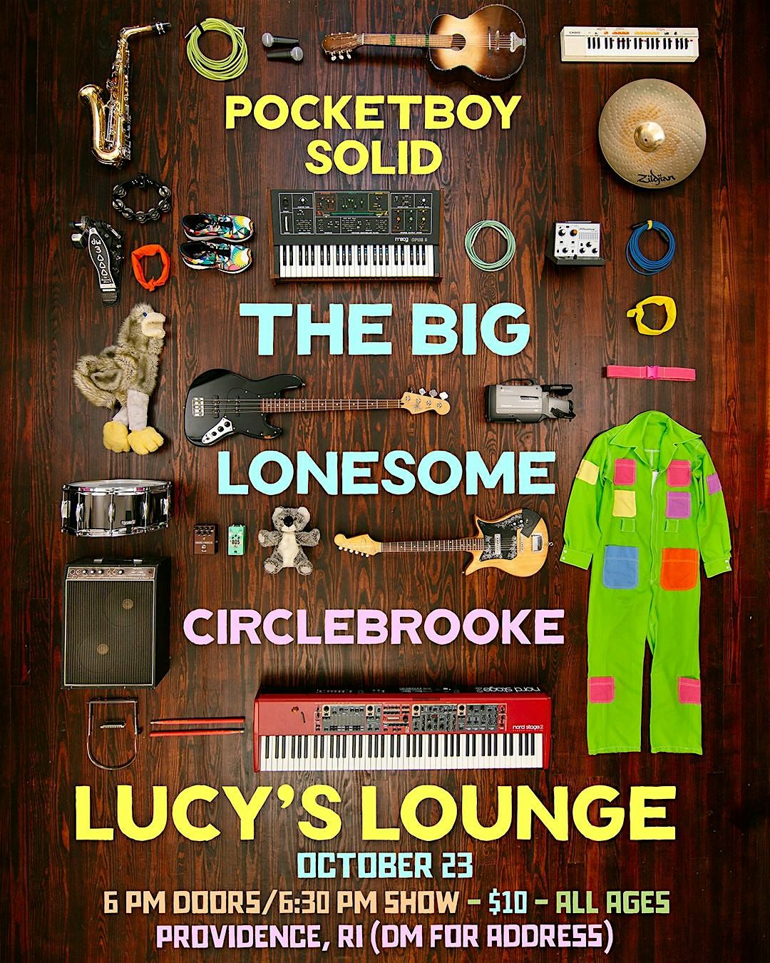 Pocketboy Solid, The Big Lonesome, and Circlebrooke live at Lucy's Lounge
