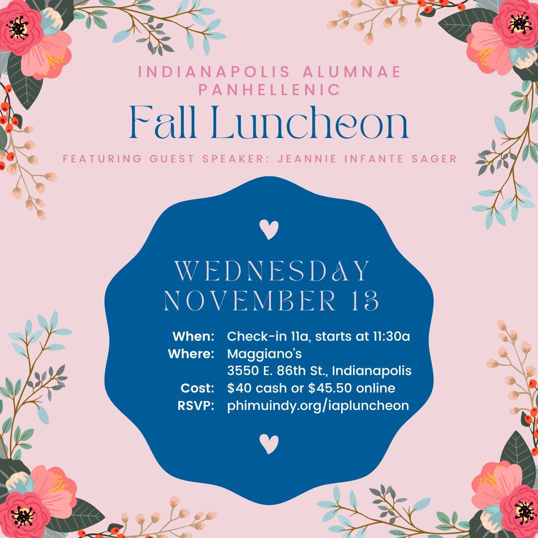 Indianapolis Alumnae Panhellenic Fall Luncheon