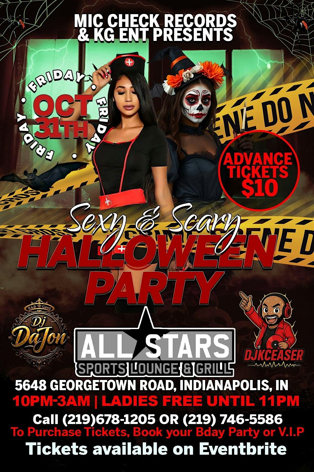 Sexy and Scary Halloween Bash at AllStars in NAPTOWN